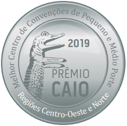 O Centro de Convenções recebeu em 2019 o Jacaré de Prata - Prêmio Caio